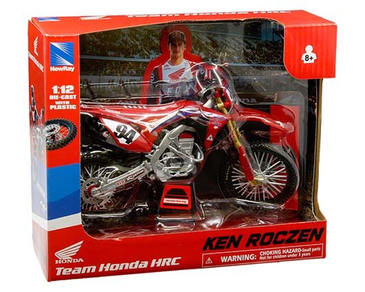 MODELO ESCALA 1/12 New Ray Honda HRC #94 Ken Roczen – Team Honda HRC - MOTO