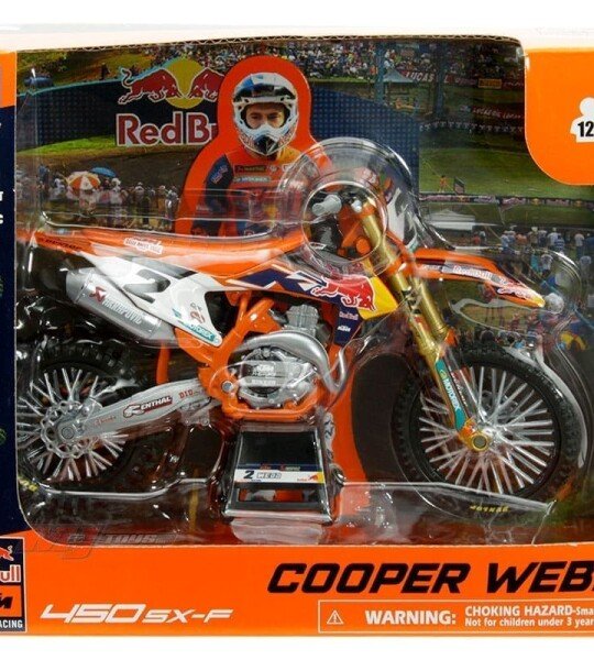 New Ray 1:12 KTM 450 SX-F Factory Racing Red Bull #2 Cooper Webb – Motorcycles