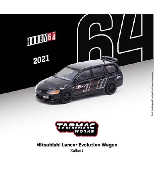MODELO Tarmac 1:64 Mitsubishi Lancer Evolution Wagon Ralliart