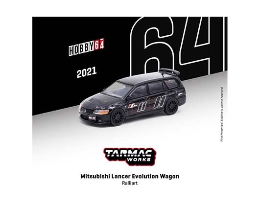 MODELO Tarmac 1:64 Mitsubishi Lancer Evolution Wagon Ralliart