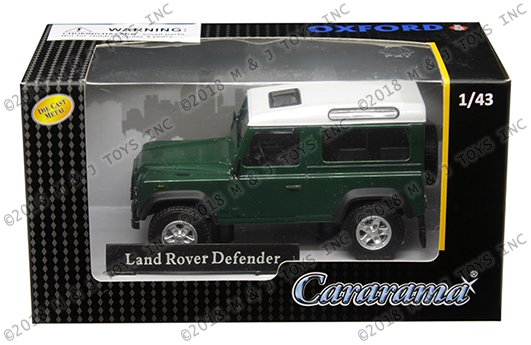 MODELO ESCALA 1/43 Cararama Land Rover Defender (Dark Green/White)