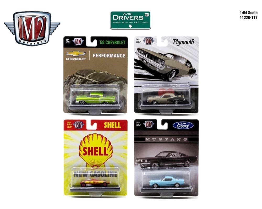 M2 Machines 1:64 Auto-Drivers Release 117 Assortment - PRECIOS ESPECIALES