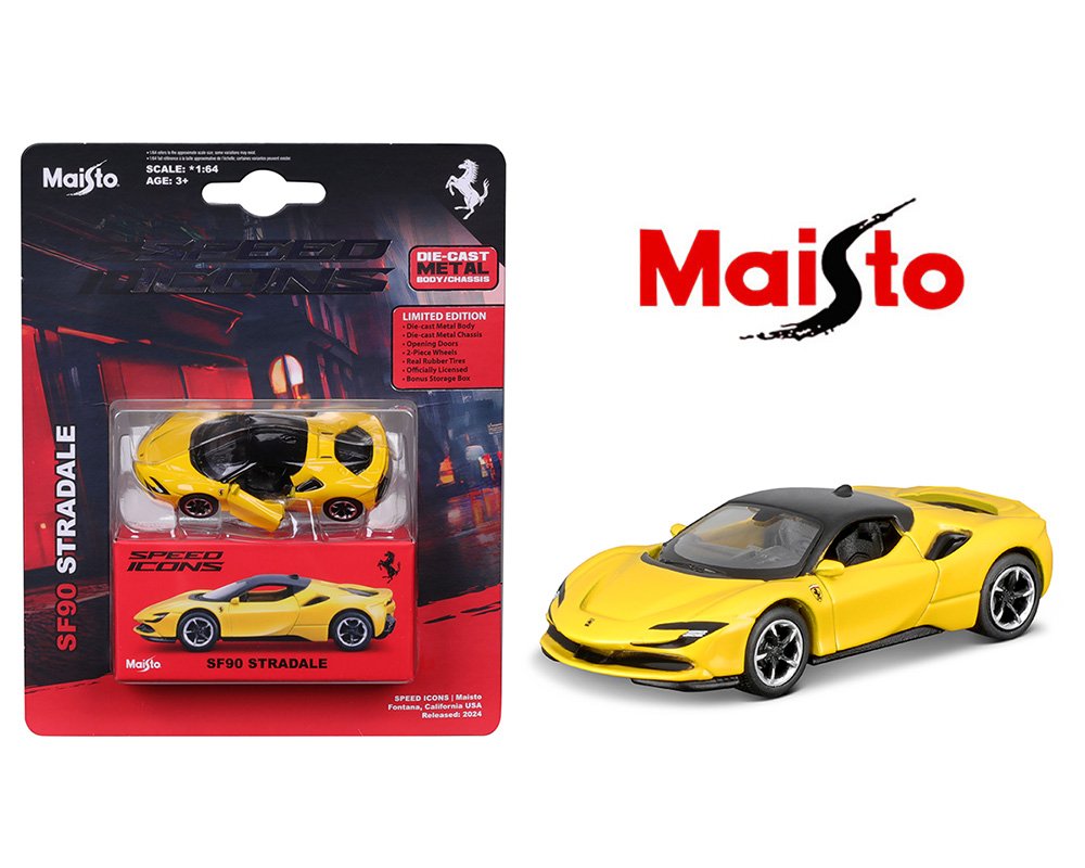 Maisto 1:64 Speed Icons Ferrari FF90 Stradale – Yellow (amarillo) precios especiales