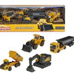 SET DE MODELOS - Majorette 1:64 5-Car Set Volvo Construction Gift Pack 2023