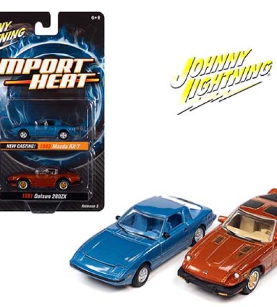 MODELOS Johnny Lightning 1:64 1982 Mazda RX- 1981 Datsun 280Z