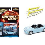 MODELO ESCALA 1:64 Import Heat 1999 Mazda MX5 Miata Light Blue