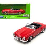 Welly 1:24 1955 Mercedes-Benz 190 SL Convertible – Red