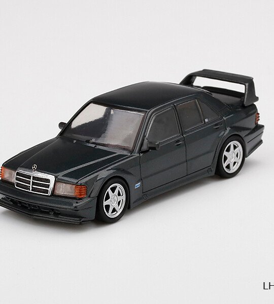 Mini GT 1:64 MiJo Exclusives Mercedes-Benz 190E 2.5-16 Evolution II Black LHD