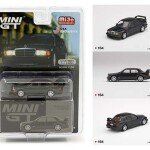 Mini GT 1:64 MiJo Exclusives Mercedes-Benz 190E 2.5-16 Evolution II Black LHD