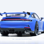 MODELO ESCALA 1:64 Porsche 911 (992) GT3 (Shark Blue) – MiJo Exclusives