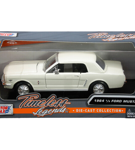 MODELO ESCALA 1:24 1964 1/2 Ford Mustang (White) – Timeless Legends