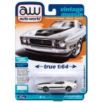 Auto World 1:64 1973 Ford Mustang Mach 1 – WHITE – Premium 2023 Release 4 Version A Limited Edition