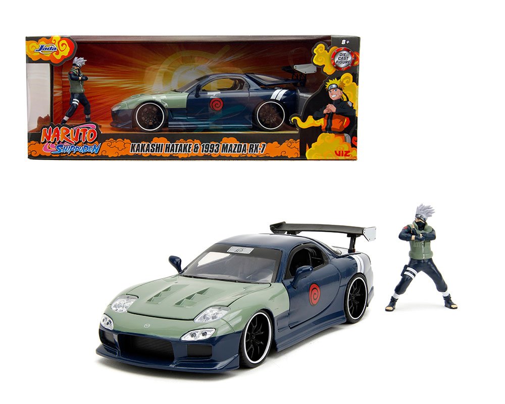 Jada 1:24 1993 Mazda RX-7 with Kakashi Hatake – Naruto Shippuuden – VIZ Media – Hollywood Rides NARUTO