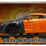 Jada 1:24 Naruto Shippuden Naruto & 2009 Nissan GT-R (R35) (Orange/Grey)