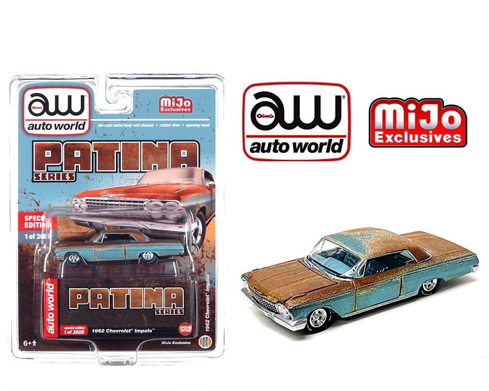 MODELO ESCALA 1/64 1962 Chevrolet Impala Hard Top (Patina Rust