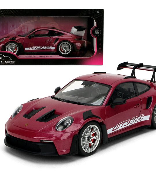 Jada 1:18 Porsche 911 GT3 RS – Metallic Cabernet – Pink Slips Wave 6