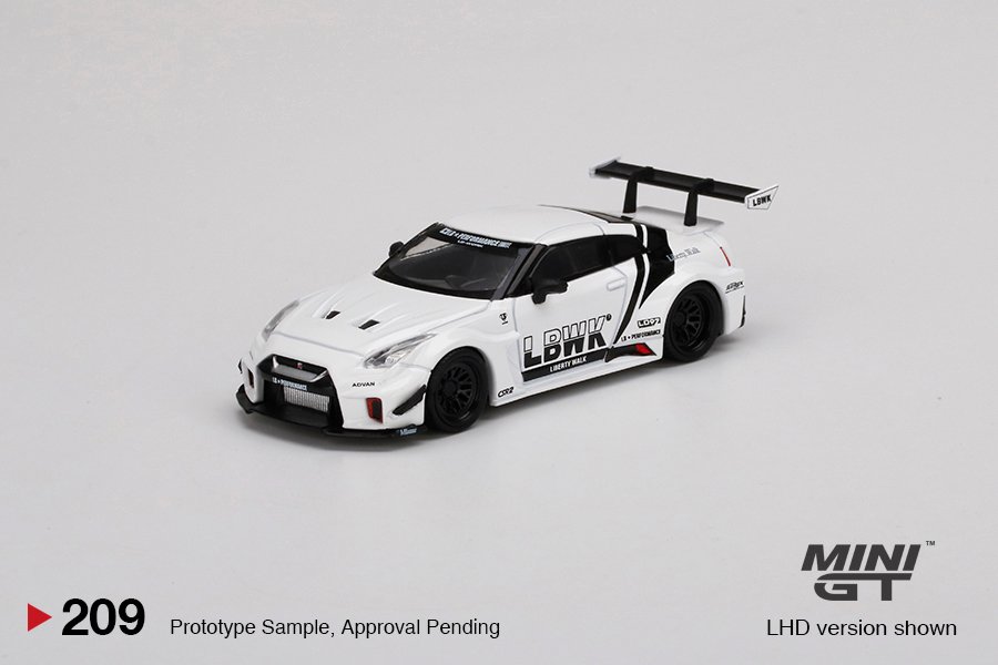 MODELO ESCALA 1/64 LB-Silhouette WORKS GT NISSAN 35GT-RR Ver.2 White LBWK - MINIGT