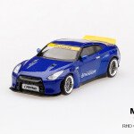 MODELO ESCALA 1/64 Pandem Nissan GT-R (R35) Velocity Blue