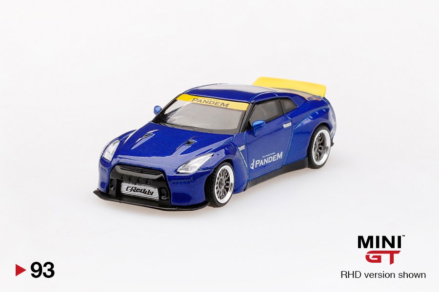 MODELO ESCALA 1/64 Pandem Nissan GT-R (R35) Velocity Blue