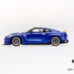 MODELO ESCALA 1/64 Pandem Nissan GT-R (R35) Velocity Blue