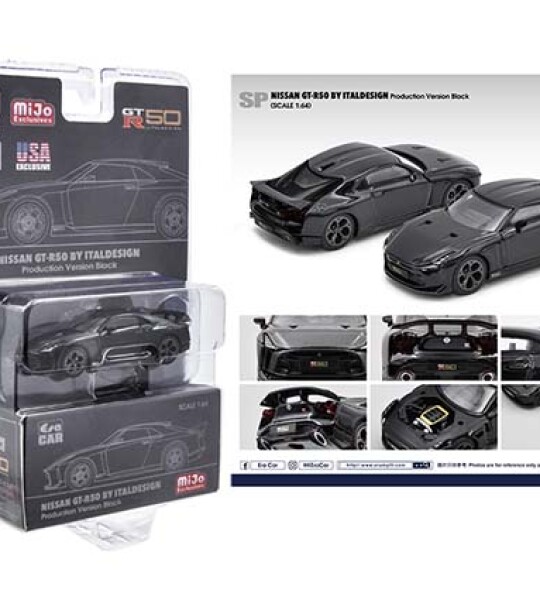 MODELO ESCALA Era Car 1:64 MiJo Exclusives Nissan GT-R50 By Italdesign (Black)
