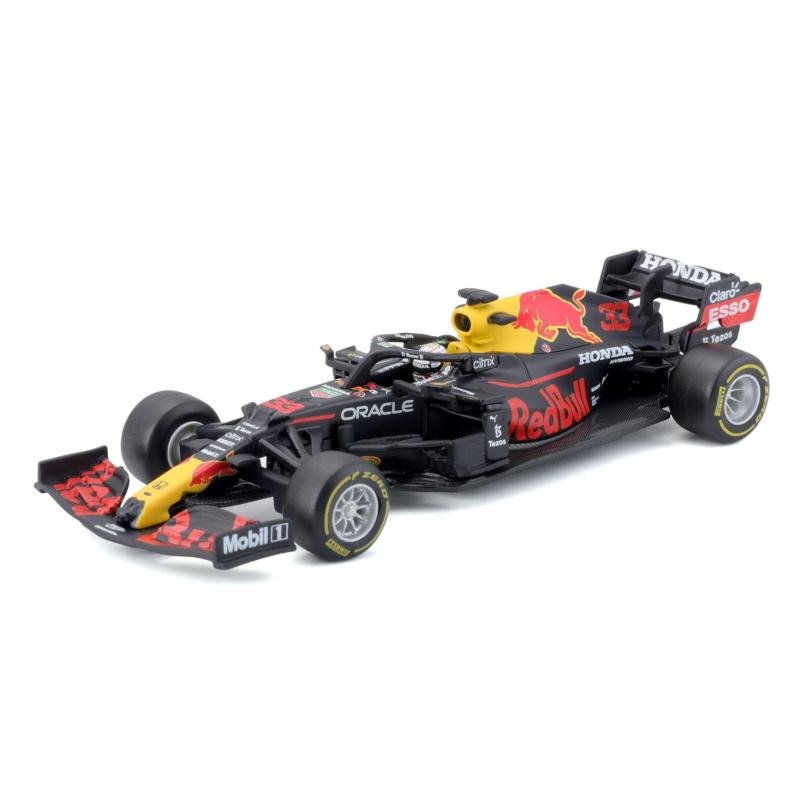 MODELO ESCALA 1:43 RB16B #33 Max Verstappen in window box table top display – RedBull Racing – Race