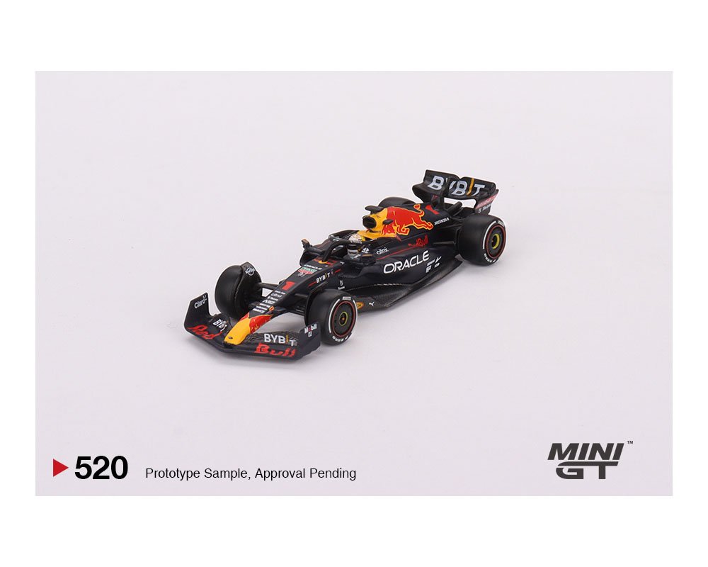 MODELO FORMULA 1 Mini GT 1:64 F1 Oracle Red Bull Racing RB18 #1 Max Verstappen 2022 Abu Dhabi Grand Prix Winner