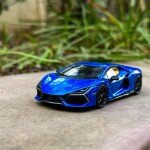 Mini GT 1:64 Lamborghini Revuelto – Blu Eleos – MiJo Exclusives