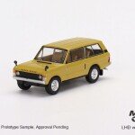 MODELO ESCALA Mini GT 1:64 1971 Range Rover – Bahama Gold – MiJo Exclusives USA