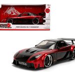 Jada 1:24 1995 Mazda RX-7 Widebody – Black/Red – JDM Tuners