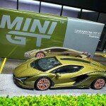 MODELO Mini GT 1:64 Lamborghini Sián FKP 37 Presentation – Matte Green – Mijo Exclusives