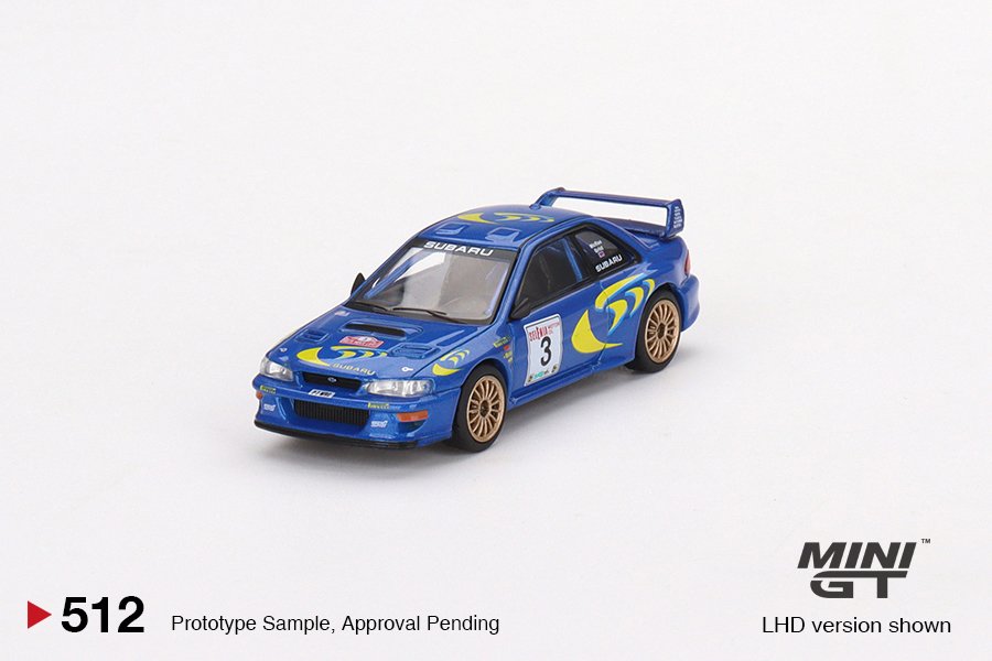 MODELO Mini GT 1:64 Subaru Impreza WRC97 1997 Rally Sanremo Winner #3