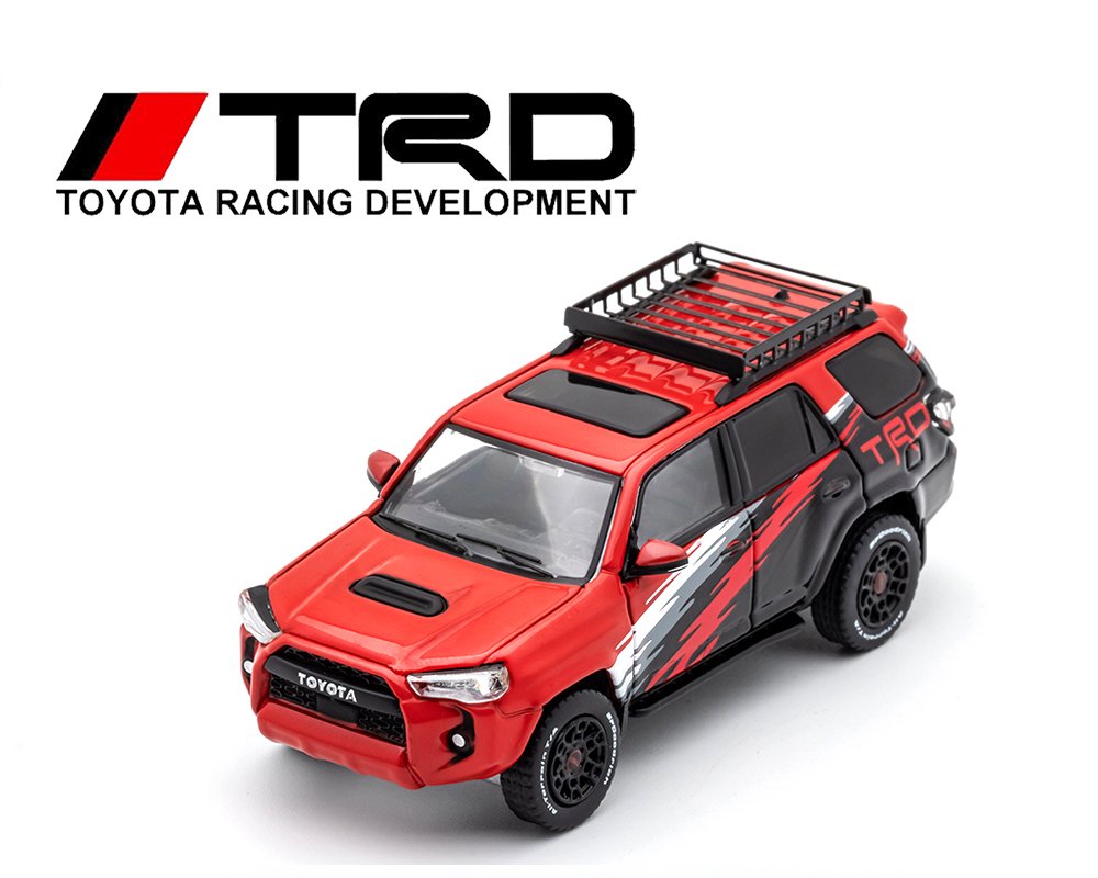 MODELO GCD 1:64 Toyota 4Runner TRD Pro Special Limited Edition – Red with Graphic