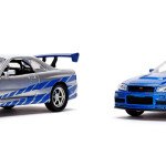 MODELOS ESCALA 1/32 Brian's Nissan Skyline GT-R in Silver and Nissan Skyline GT-R in Blue - Fast and Furious -TWIN PACK RAPIDO Y FURIOSO