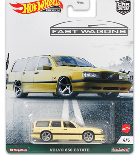 MODELO ESCALA Hot Wheels 1:64 Car Culture 2021 B – Fast Wagons Volvo 850 Estate Wagon