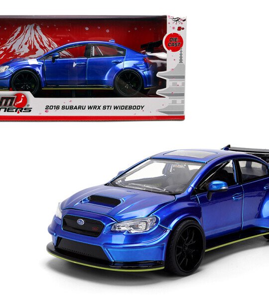 Jada 1:24 2016 Subaru WRX STI Widebody – Blue – JDM Tuners