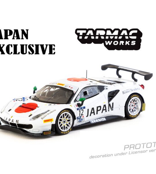 Tarmac Works 1:64 Ferrari 488 GT3 FIA GT Nations Cup 2018 T. Kondo / K. Seto – Japan Exclusive