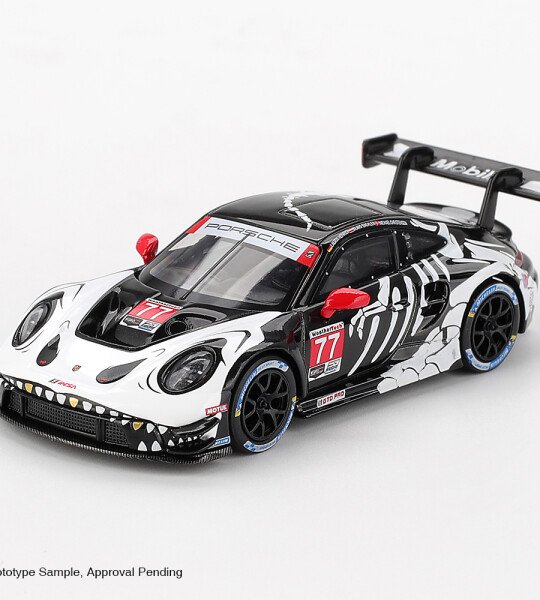 MINI GT ESCALA 1/64 Porsche 911 GT3 R #77 AO Racing 2025 IMSA Petit Le Mans