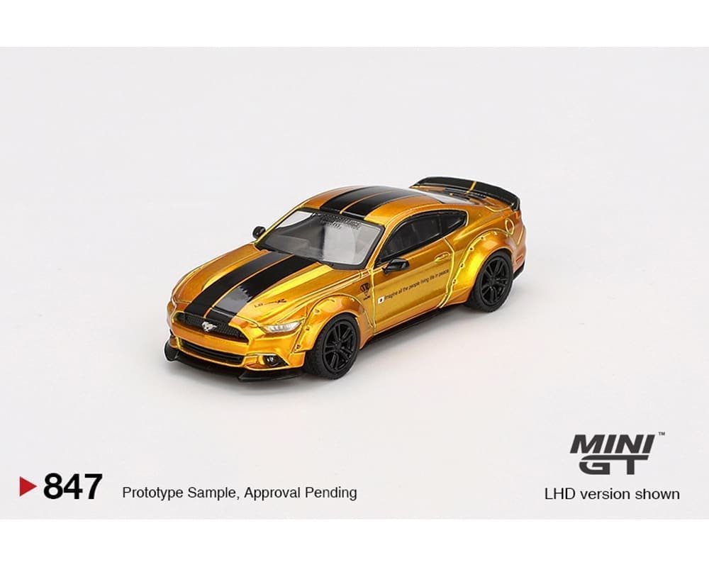 Mini GT 1:64 LB-Works Ford Mustang – LB Gold – Limited Edition