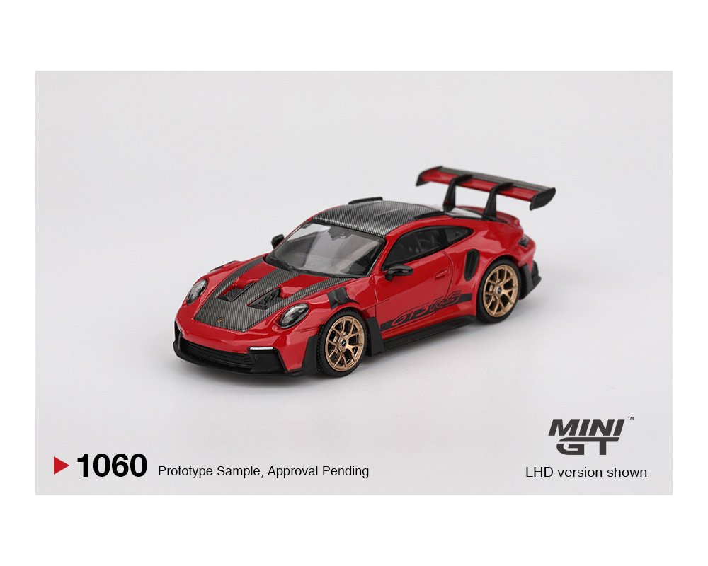 Mini GT 1:64 Porsche 911 (992) GT3 RS Weissach Package – Guards Red