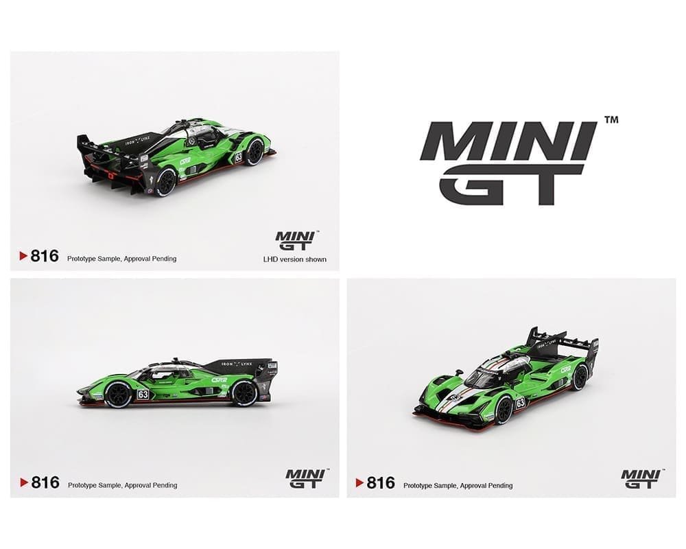 Mini GT 1:64 Lamborghini SC63 #63 Iron lynx 2024 IMSA Sebring 12 Hrs