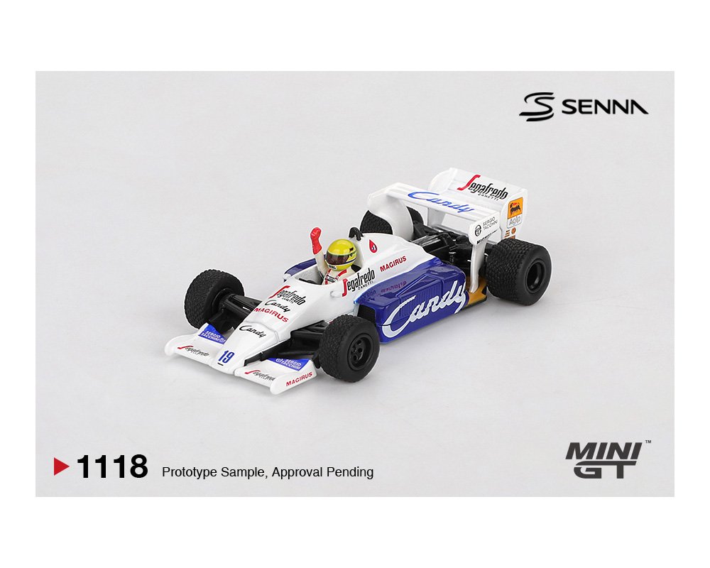 Mini GT 1:64 Toleman TG184 #19 Ayrton Senna 1984 Monaco Grand Prix 2nd Place- Limited Edition