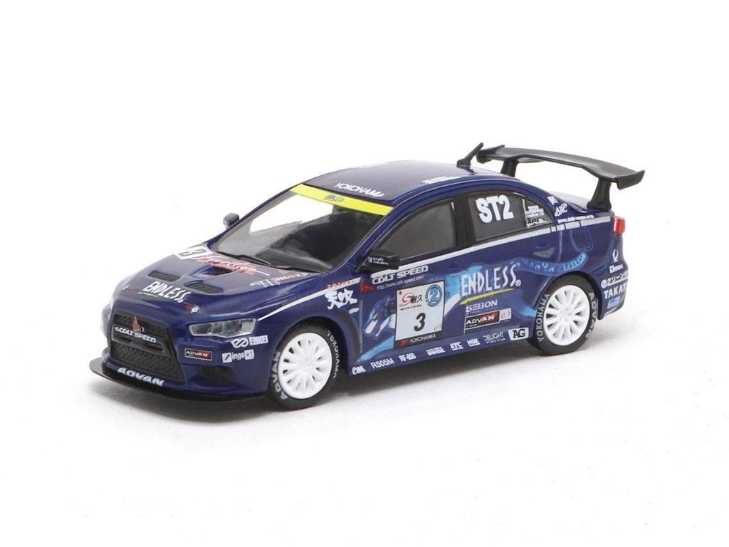 MODELO ESCALA 1/64 Mitsubishi Lancer Evolution X Super Taikyu Series 2010 #3 - HOBBY64