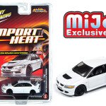 MODELO ESCALA 1:64 Mijo Exclusive Import Heat 2004 Mitsubishi Lancer Evolution white Limited 2,400