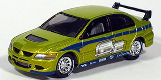 MODELO ESCALA 1/64 Mitsubishi Lancer Evolution 2004 fast and furious color