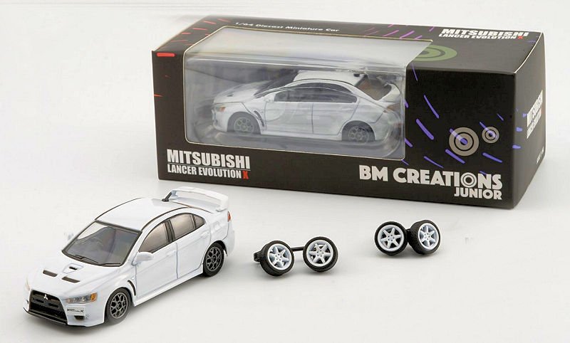 MODELO ESCALA 1:64 Mitsubishi Lancer Evolution (RHD) – White