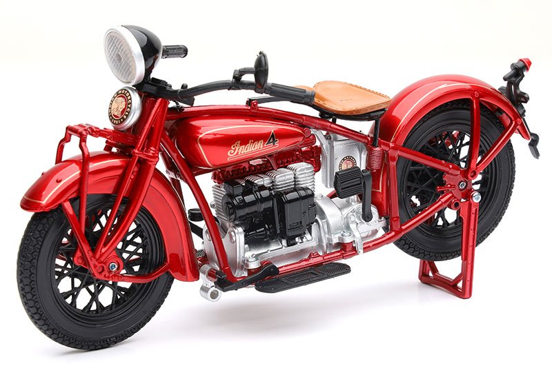 MOTO ESCALA 1/12 1930 Indian Chief Motorcycle in Red