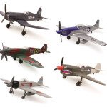 MODELOS ESCALA 1:48 Pilot Model Kits - World War II Fighter Planes 5 Styles