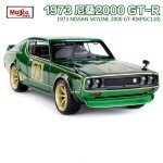 MODELO ESCALA 1:24 Tokyo Mod 1973 Nissan SKyline 2000 GTR (KPGC110) (Green)