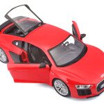 MODELO ESCALA 1/24 BBURAGO ITALIA - Audi R8 V10 Plus in Red - Special Edition